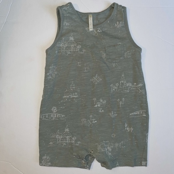 Rylee+Cru Coronado Print Tank Romper - Picture 2 of 7